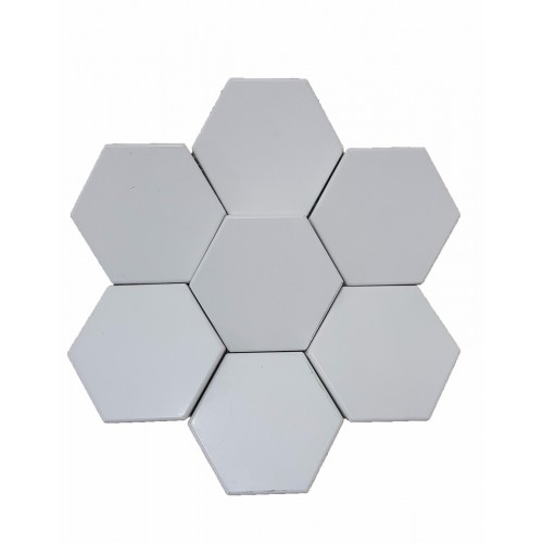 3D Mozaik 1 M2 Duvar Tavan Panel Beyaz